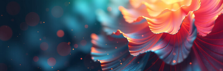 Aufkleber - vibrant intricate abstract design fills blurred colorful background subtle visual