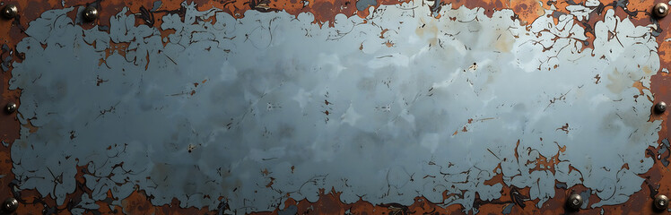Aufkleber - aged metal background damaged steel scratches offering gritty urban feel ample space creative web design