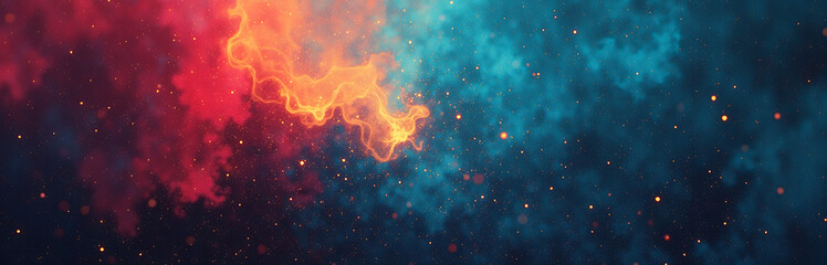 Aufkleber - background features blend colors textures including noise grain metallic effects technology science