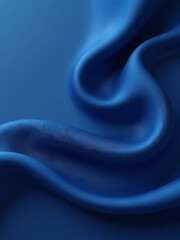 Aufkleber - blue background features beautiful silky texture soft wavy folds dark elegant appearance