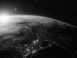 earth at night
