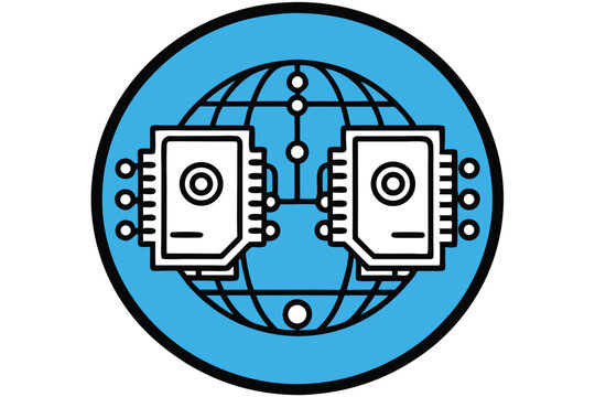 Film reel and strip vector icon set for web computer media technology design