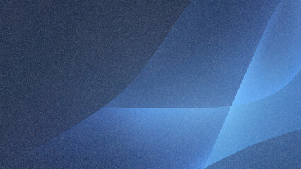 Poster - Abstract blue gradient background with smooth curves and soft textures, creating a serene atmosphere ideal for design projects and digital presentations with copy space