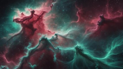 Wall Mural - an image of ngc1871, the soul nebula, which is an emission nebula about 7,500 light years distant in