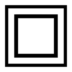 Poster - Icon set featuring geometric square designs suitable for digital applications and user interfaces