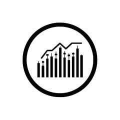 Poster - Icon set representing financial data analysis with charts and graphs for effective decision-making in business
