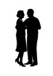 © Tatiana - Silhouettes of elderly people dancing elegantly together