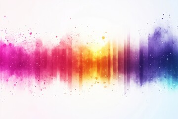 Aufkleber - Colorful abstract wave with splashes that create a vibrant visual effect suitable for backgrounds or creative projects