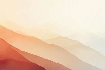 Poster - Colorful gradient background with soft textures of grass against a serene sky during sunset