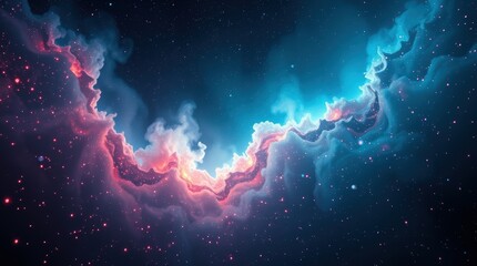 Wall Mural - Hypnotic cosmic clouds wallpaper