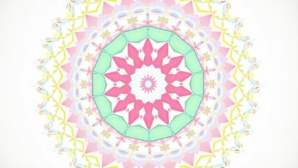 Poster - Pastel pattern in a circle