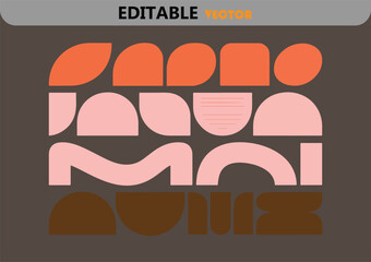 Poster - Abstract geometric shapes modern art print