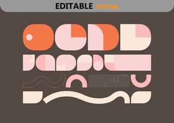Poster - Abstract geometric shapes background vector illustration