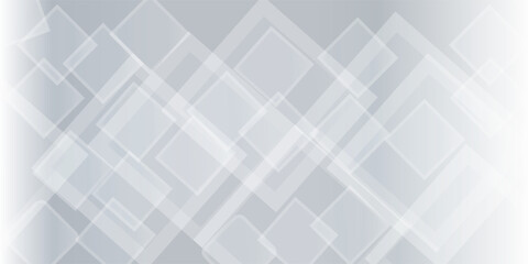 Aufkleber - Modern white gray abstract background creative design. abstract light silver vector, banner, web, squares texture