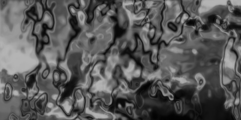 Poster - Abstract grayscale rendering with fluid shapes and organic lines creating a dynamic composition  visually interesting and decorative surface.