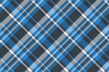 Poster - classic blue plaid pattern. seamless texture with intersecting lines creates a versatile backdrop fo
