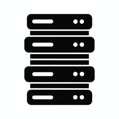 Aufkleber - Clean minimalist stack icon single vector graphic