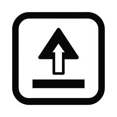 Poster - Clean minimalist upload icon single graphic design