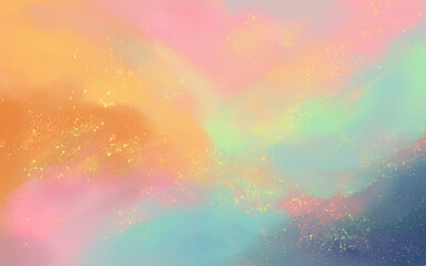 Wall Mural - abstract background with rainbow