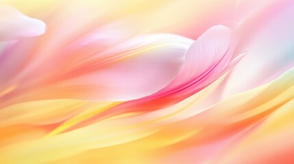 Poster - Soft and Dreamy Abstract Background with Gentle Petal Shapes in Pastel Colors Creating a Warm and Inviting Atmosphere Perfect for Fresh and Serene Designs