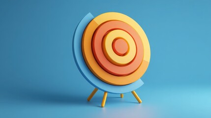 Poster - Meeting insight radar concept featuring a on a blue background representing focused analysis and strategy development
