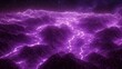 © minang - Purple mountain range illuminated by glowing lightning.