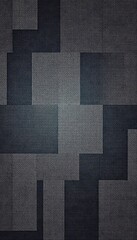 Poster - Abstract Geometric Pattern Dark Gray and Charcoal Interlocking Squares - Modern Minimalist Design Background Texture