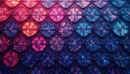 Geometric lace motif, repeating diamond shapes, closeup, aesthetic, macro
