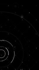Poster - Vertical video overlay template with basic geometry element ideal as a futuristic title intro or overlay for tech sci-fi blockchain and digital interface