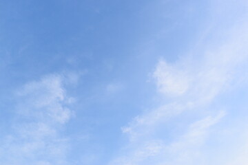 Wall Mural - beautiful blue sky and white cloud background in springtime