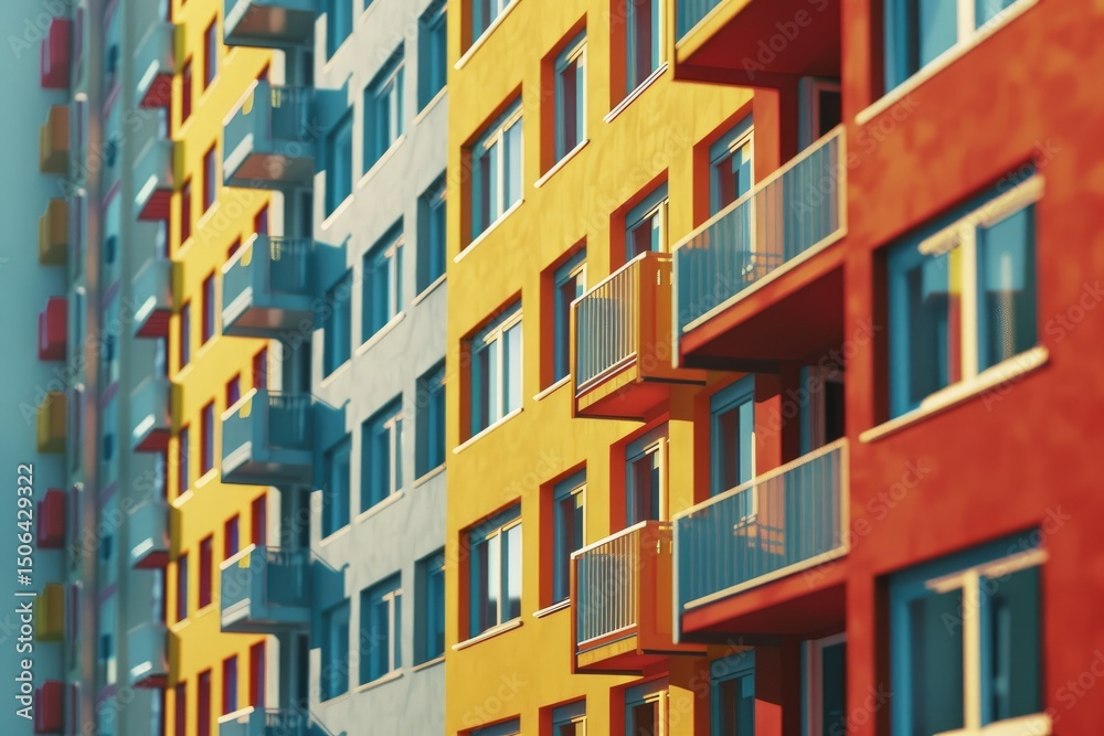 Building Use Rental Picture Clear Pixel Visual of Close Up on Modern Rental Apartment Buildings ...