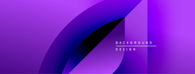 Aufkleber - Abstract purple design. Smooth gradients create flowing shapes, modern aesthetic. Text reads background design. Minimalist composition.
