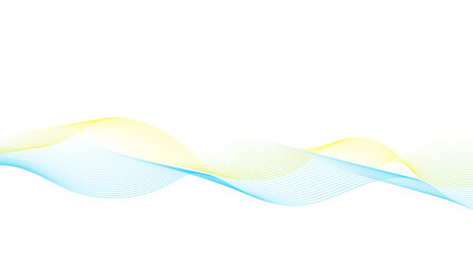 Wall Mural - a colorful abstract wave with vibrant hues. digital wave illustration. simple gradient wave.