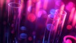 © Nasreen - Colorful test tubes with chemical liquids arranged in laboratory rack on white background, scientific research and experiment concept, close-up of glassware used in chemistry and biology labs
