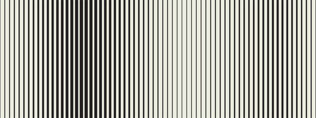 Poster - Line-based graphic featuring white and black stripe alternation. Fade and gradient transitions blend the abstract vector design.