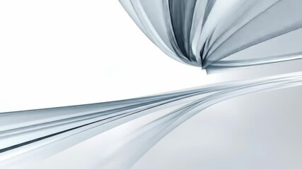 Fototapete - Curved lines and soft shades blend together to create a dynamic abstract display, suggesting movement and tranquility in an urban environment
