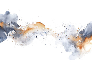 Poster - Abstract watercolor artwork with a striking burst of colors, The composition features a symmetrical explosion of vivid colors, The paint appears to flow and splatter, giving a motion and spontaneity.