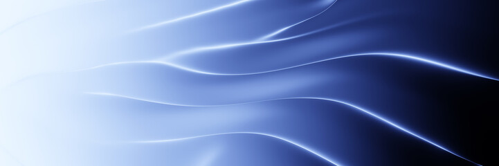 Wall Mural - Abstract wave. Gradient blue background.
