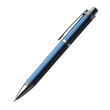 © Sabad - Elegant blue pen resting in poised stillness a symbol of creativity and on transparent background