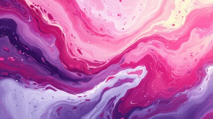 Aufkleber - Abstract Swirls of Pink and Purple, Representing Creativity and Artistic Expression, Perfect for Branding and Marketing Materials : Generative AI
