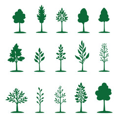 set of sprouts on a white background. vector illustration