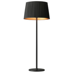 Poster - Modern black floor lamp casting a warm glow embodying quiet elegance in a on transparent background