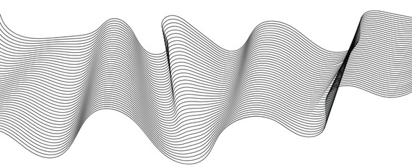 Poster - close up of an abstract background of curved lines. seamless pattern with white lines. Dynamic shapes composition