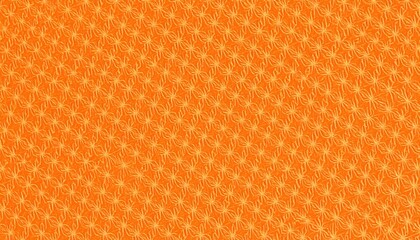 Poster - Vibrant spider web patterns abstract design digital art bright orange background close-up nature inspiration