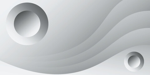 Fototapete - modern abstract white background with gradient color and artistic dynamic line decoration. wave design background