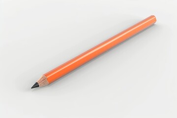 Poster - Vibrant Image of 3D Pencil Isolated on White Background