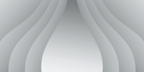 Poster - modern abstract white background with gradient color and artistic dynamic line decoration for banner and cover