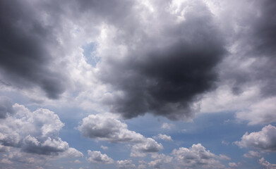 Wall Mural - dark sky with stormy clouds. dramatic sky rain,dark clouds before a thunder-storm,clouds before rain