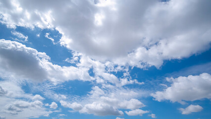 Wall Mural - clear blue sky background,clouds with background, blue sky background with tiny clouds. white fluffy