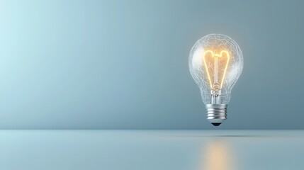 Poster - A glowing light bulb represents the spark of creative financial solutions and opportunities